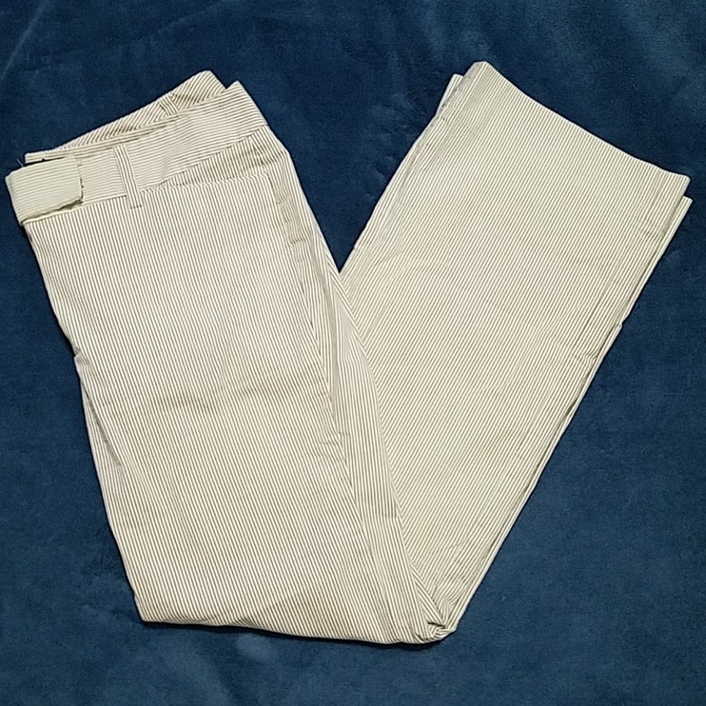 WHBM Pinstripe cotton pants